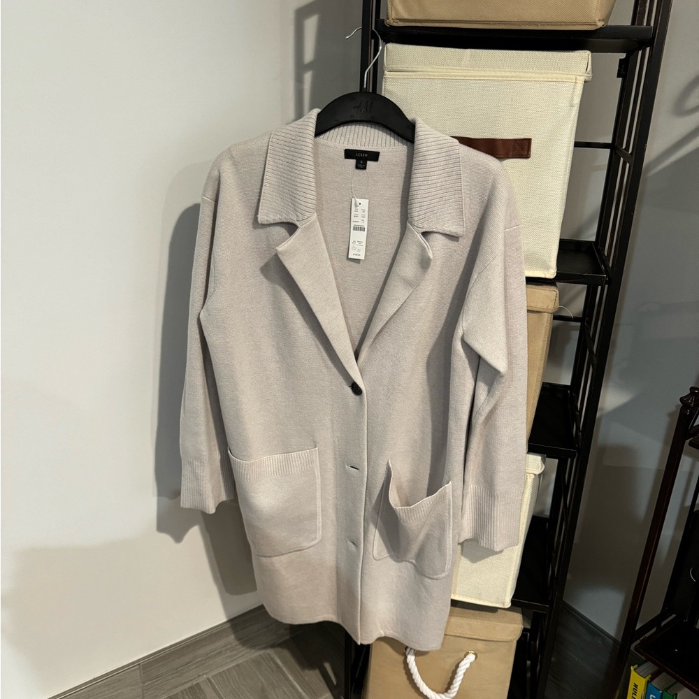 J. Crew Light Gray Women's Cardigan Sweater